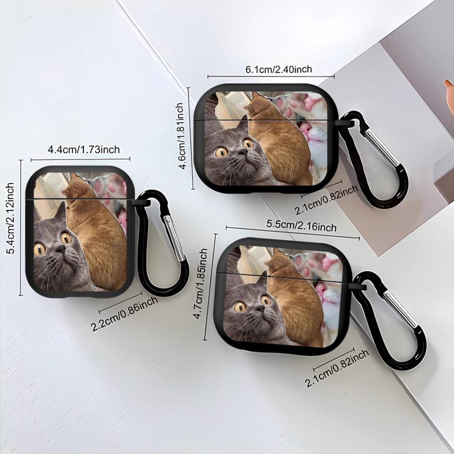 Expressive Cat Case For Airpods Pro2 Pro3 2 Pro 4 3 1 Earphone Cases Cover