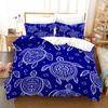 Ocean Duvet Cover Set Sea Turtle Ocean Animals Polyester Comforter Cover For Kids Children Boys Women King Queen With Pillowcase