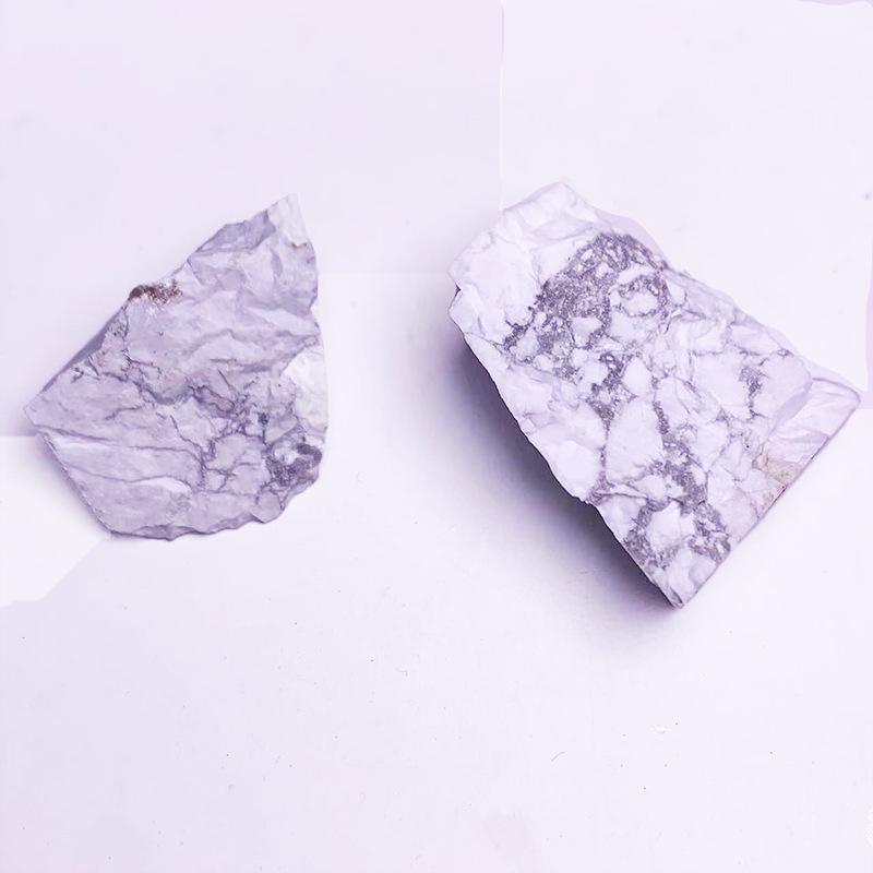 

Подвеска из хрустального гравия с отверстиями - Различные материалы для драгоценных камней - Необычный необработанный камень - Изготовление ювелирных изделий своими руками White Turquoise