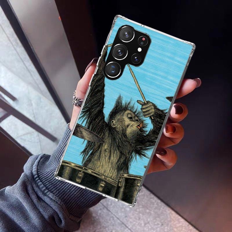 Musical Instrument Drum Rock Phone Case For Samsung Galaxy S26 S25 Edge S24 S23 Ultra S22 Plus S21 S20 FE Soft TPU Back Cover Fu