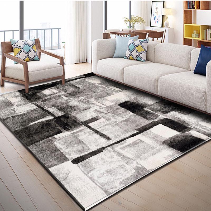 Modern Nordic Rectangular Carpet for Living Room, Bedroom, and Sofa Area