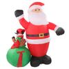 Inflatable Santa Elk Built in LED Weatherproof Fade Resistant Inflatable Christmas Decoration for