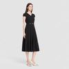 ELLASSAY French V-Neck Short Sleeve Dress