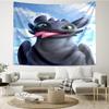 Dragon Taming Adventure Tapestry, Unique Design Tapestry, Wall Decor for Bedroom,Livingroom, Playroom,Heartwarming Fan Holiday Gifts