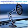 Magnetický držák na telefon do auta Stojan na palubní desku Slitinový Skládací Magnetický Držák do auta Smartphone Mobilní Držák Pro iPhone Samsung Xiaomi