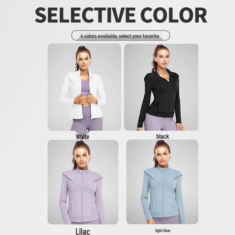 Women's Air Layer Hooded Jacket & Casual Loose Sportswear Set