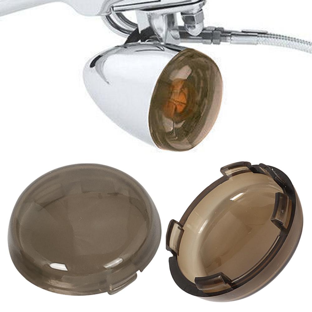 2Pcs Motorcycle Indicator Turn Signal Light Lens Cover Caps