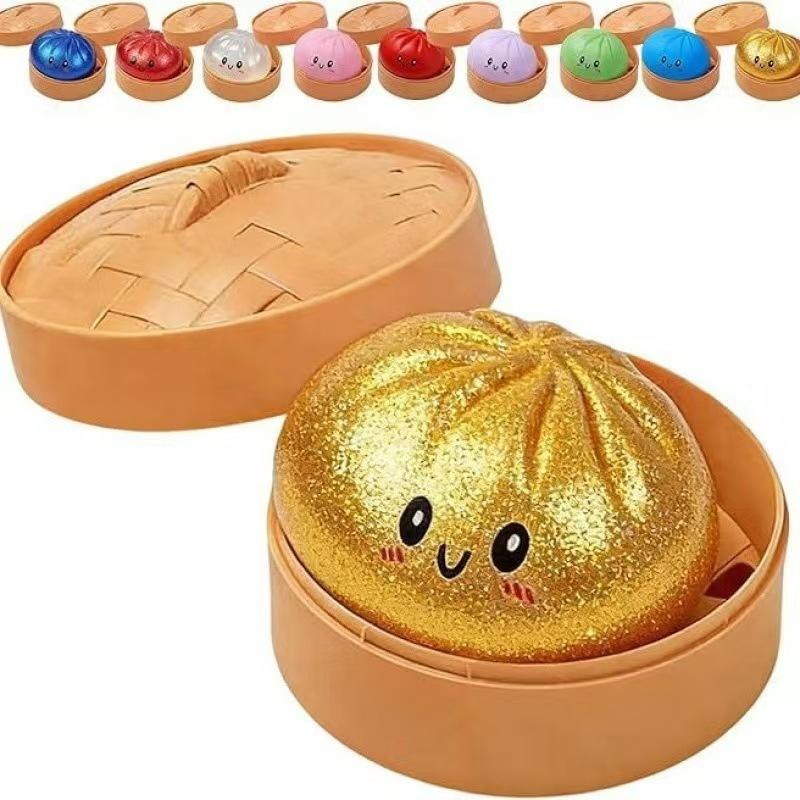 Γιγάντιο Squishy Παιχνίδι Ψωμάκι Ντάμπλινγκ, Αργής Ανάκαμψης Γκλίτερ Ντάμπλινγκ Μπαλάκι Στρες, Παιχνίδι Fidget Ανακούφισης Στρες για Σπίτι Γραφείο Ταξίδι
