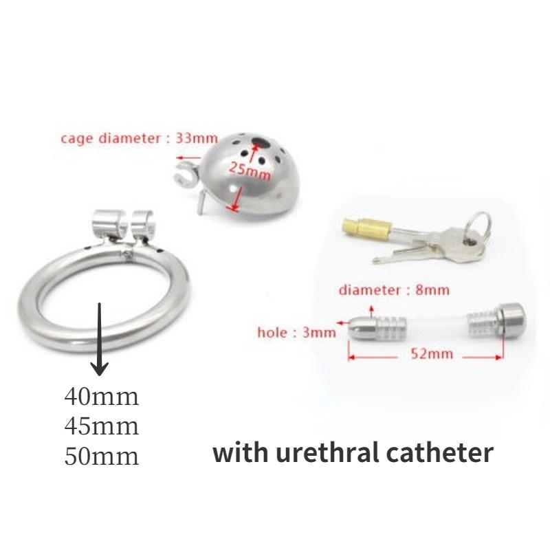 304 Stainless Steel Super Small Short Cage with Stealth Lock