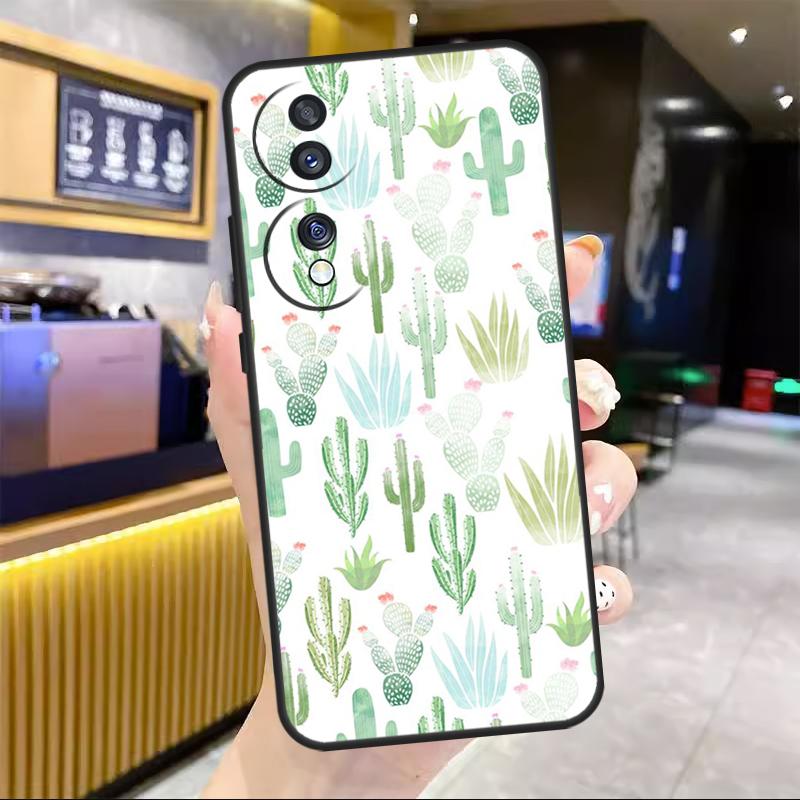 Cactus Pattern For Honor Magic 8 7 6 5 Lite Case For Honor 200 400 Pro 50 70 90 X8c X8b X9a X9b X9c Win RT