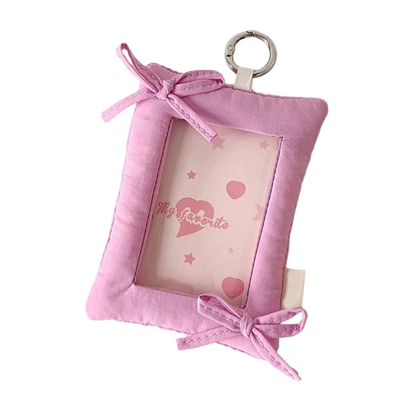 Photocard Holder Korean Popular Photo Card Holder with Keychain ID Cards Holder Pendant Keychain Student Card Sleeves