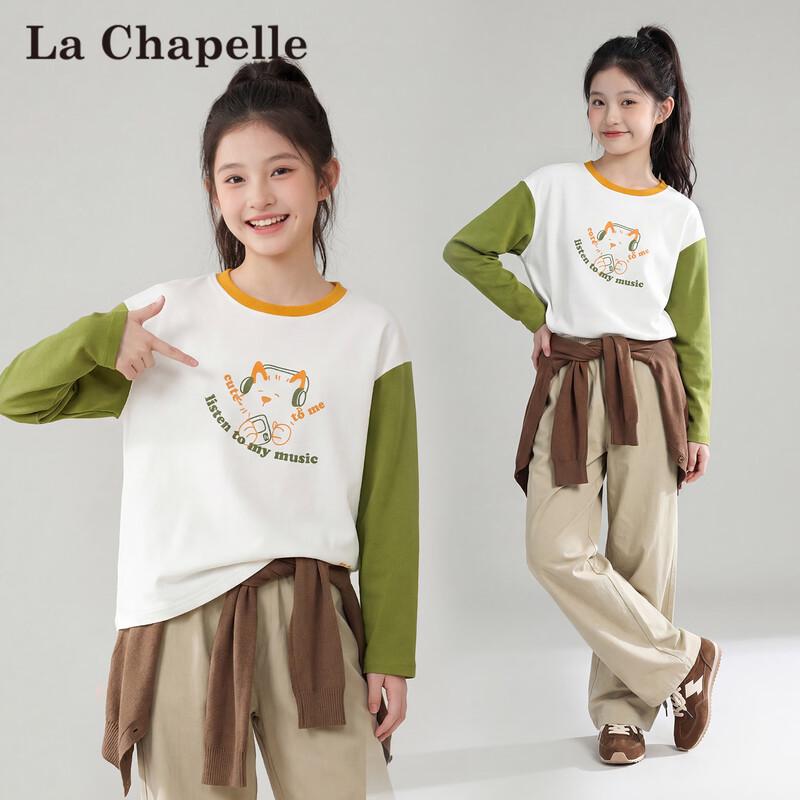La Chapelle Girls Long Sleeve Raglan T-shirt 150
