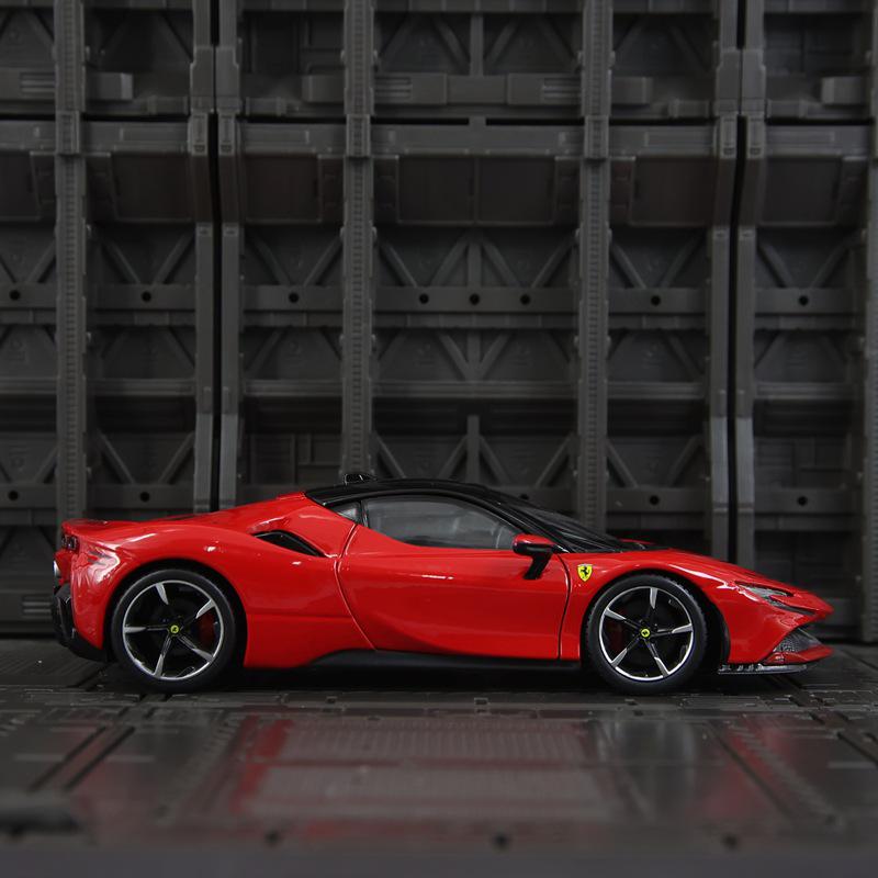 Bimei 18-26028 SF90 Stradale Alloy Supercar Model Ornament Gift