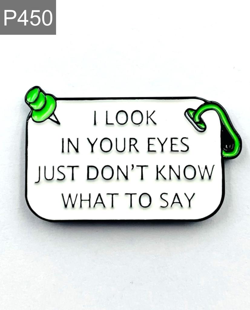 New Enamel Pin with Saying Romantic Love Metal Pin Gift Birthday 1 Piece