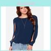 Premium Quality Women's Long Sleeve Cold Shoulder Fashion Loose Shirt Tops In Vibrant Colors