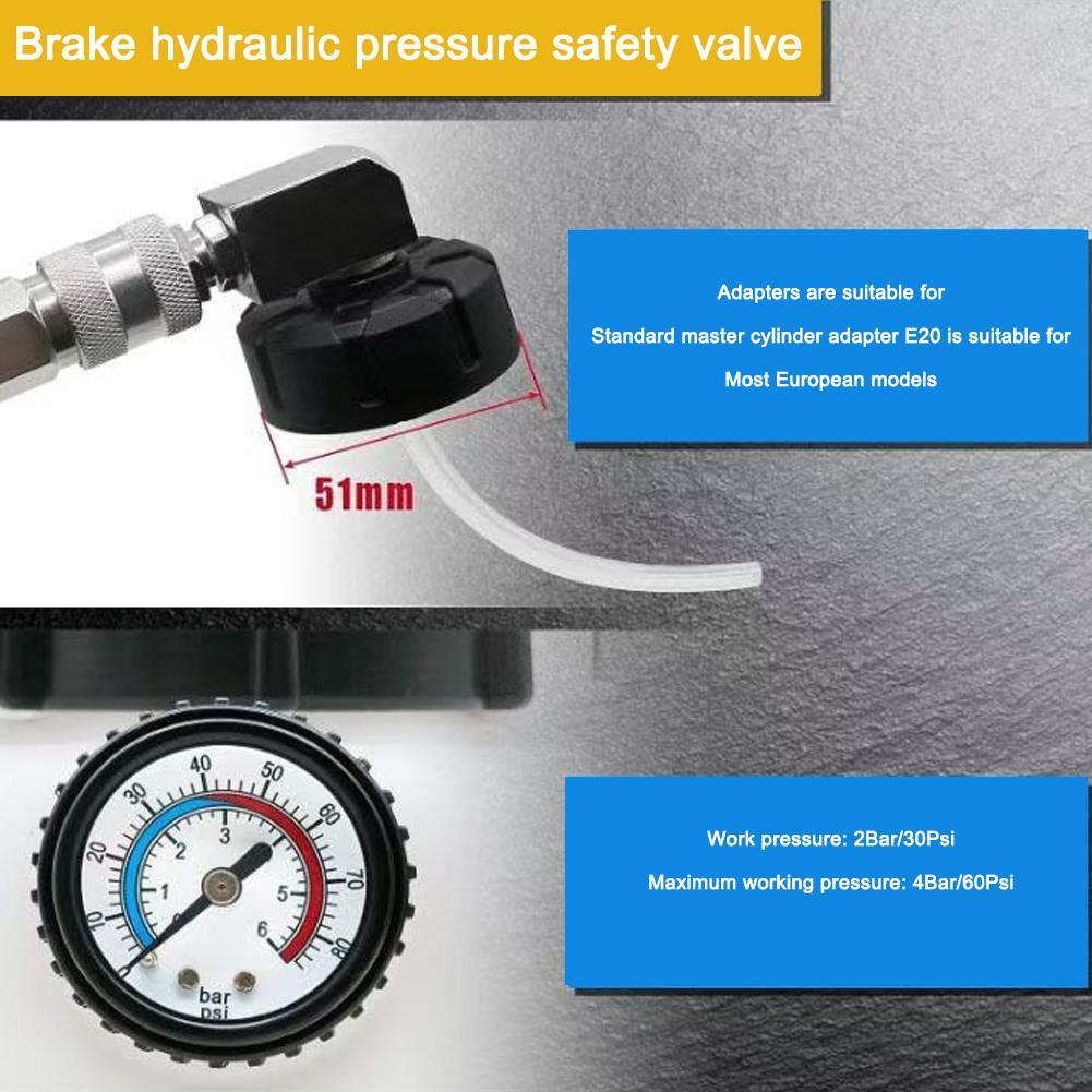Brake Fluid Bleeder Brake Fluid Replacement Tool 3L Large Capacity Corrosion-Resistant Brake Oil Replacement Kit For Most Cars
