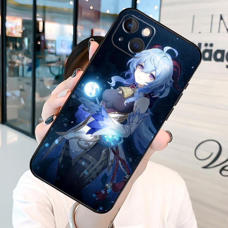 Ganyu Genshin Impact Phone Case For iPhone 13 12 Mini 11 14 15 16 Pro Max Plus X XS Max XR Cover Shell