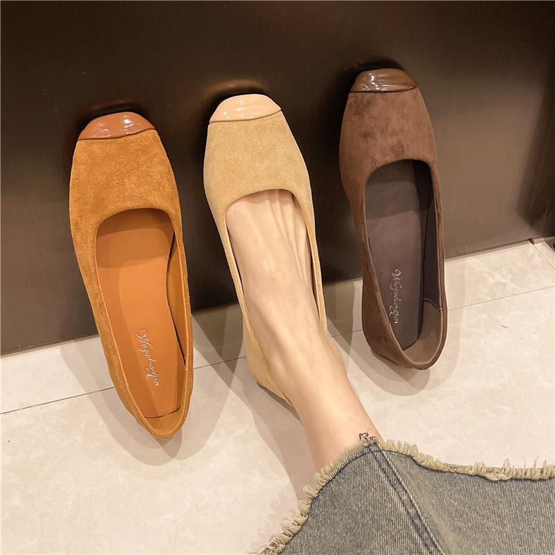Fashion New Style Popular Women Cute Light Weight Spring Slip on Flat Shoes Lady Casual Brown Office Flats Summer Shoes Zapatos De Mujer