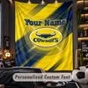 TapestryNorth Queensland Cowboys Custom Name Text Personalized Wall Hanging Tapestry Home Wall Decor