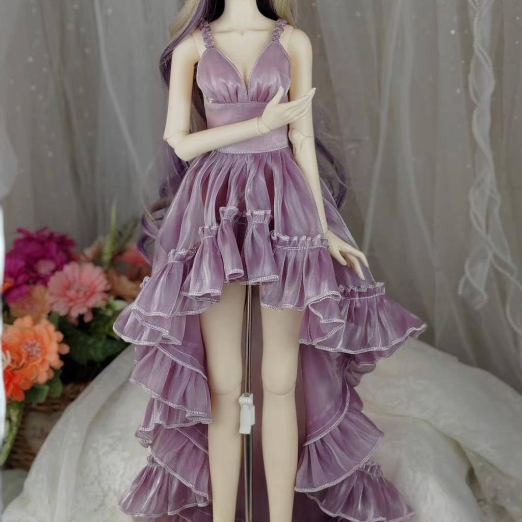 () 1/3 1/4 1/6 Doll's Clothes for 60/45/30cm Bjd Doll Diy Girl Toys Princess Skirt Dress Up Doll Accessories, No Doll