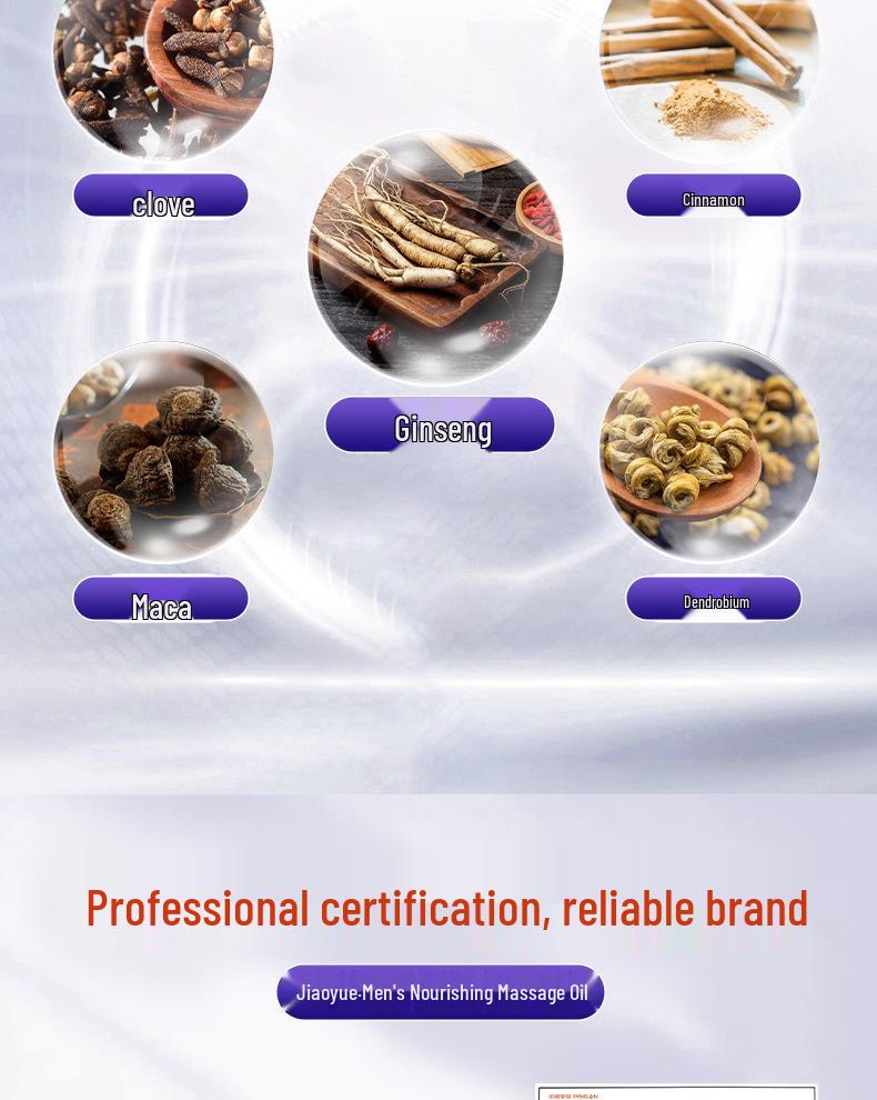 Jiaoyue Men's Massage Oil for Penis Repair & Male Health