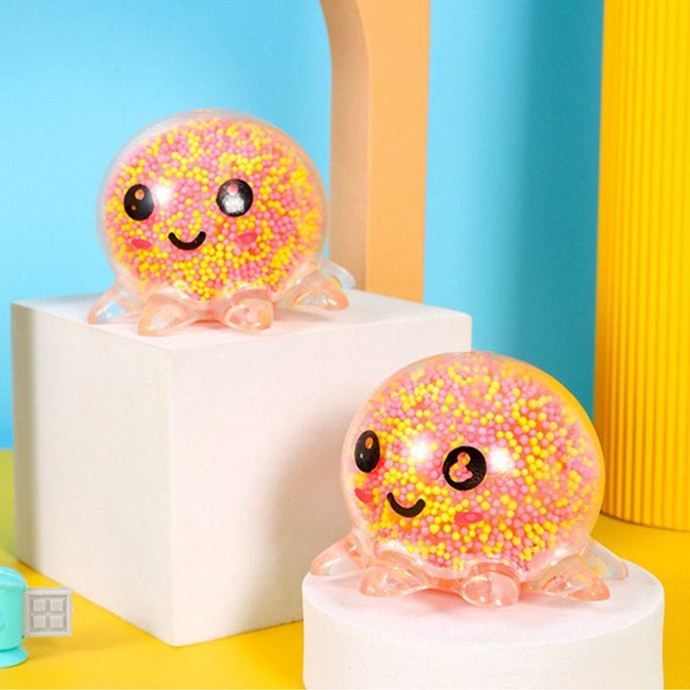 Decompression Toy Interactive Gift Glowing Octopus Toy Squid Vent Ball Squeeze Toy Octopus Ball