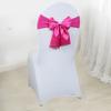 Polyester Chair Bow Sash Elastic Chair Ties Perfect for Wedding Decorations and Party Event Soft and Durable Material