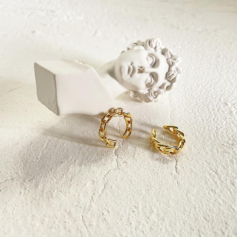 

Европейский и американский стиль Клипса для уха в виде диска москитной спирали - Клипса-хуп для козелка уха с простой цепочкой для женщин