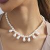 Eleganter Modeschmuck Kreativer Imitationsperlen-Anhänger Halskette Für Damen