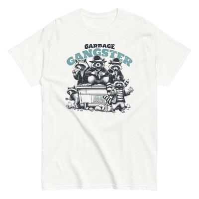 Raccoon Garbage Gangster Funny Cotton T Shirt Raccoons