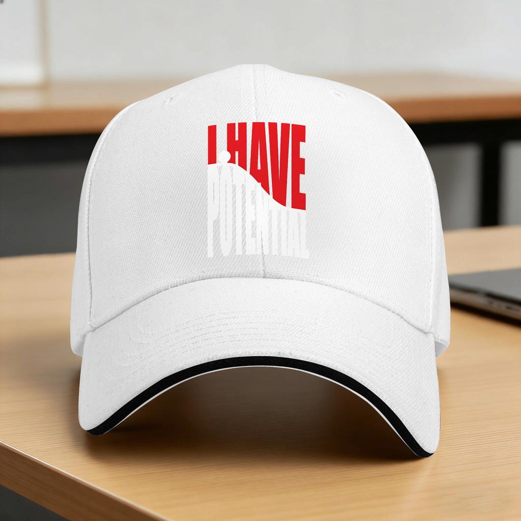 I Have Potential Sun Baseball Cap Summer Couple Women Design Trucker Hat Dropshipping Yk Cool Tennis Skate Snapback Cap