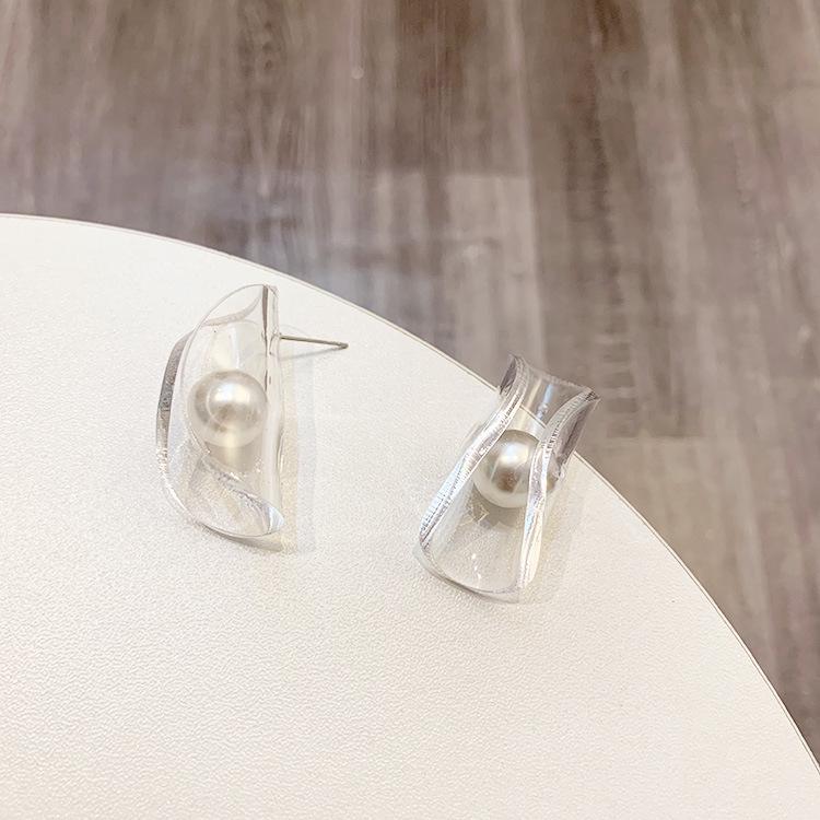 Ohrringe mit Acrylperlen im koreanischen Stil: Vielseitige Ohrstecker für Damen