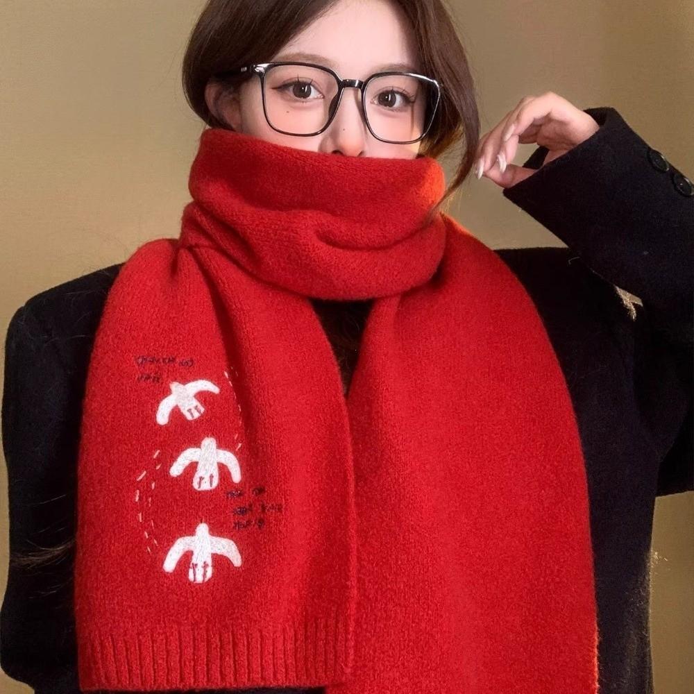 Soft Winter Scarf Warm Neck Scarf Fashion Knitted Scarf Girls