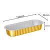 Einweg Rechteckige Goldene Aluminiumfolien Backform