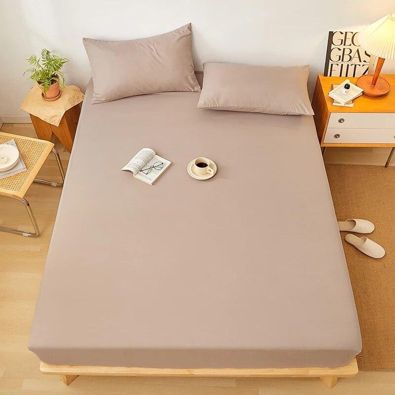 Adjustable Fitted Sheet 160x200,Bed Sheet With Elastic Band 135x190,Mattress Protector Cover,Skin-friendly,Solid Color