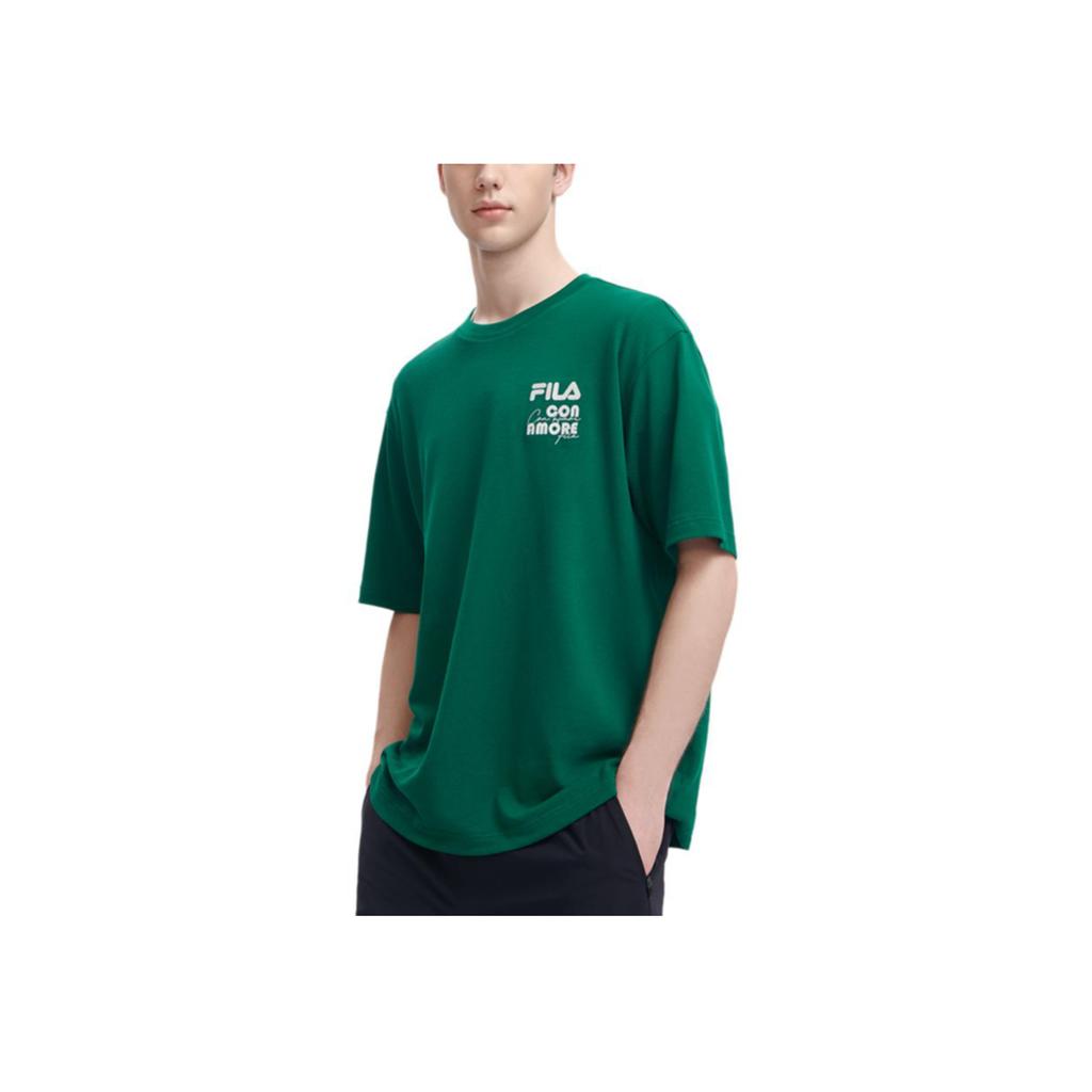 New FILA T Shirts Unisex Green F11U329103F-GN