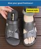 2024 Men's Casual Non-Slip Breathable Outdoor Sandals: Wear-Resistant Beach & Driving Slippers