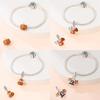 Autumn New Copper Brown Maple Leaf Pumpkin Bee Charms Bead Fit 3Mmoriginal Bracelets Diy Jewelry Warm Gift