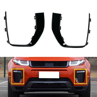 LR079387 LR079375 Side Bumper Air Vent Hood Lamp Trim Front Fog Light Cover Frame For Land Rover Range Rover Evoque 2016-2019