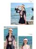 Set Costume da Bagno Sportivo da Donna 2025 a Quattro Pezzi con Maniche Lunghe Protezione Solare
