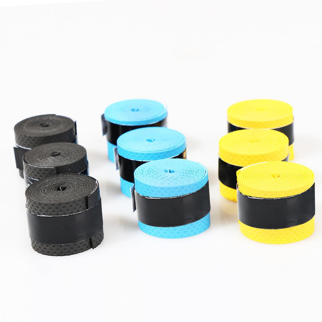 60pcs Tennis Racket Overgrips Anti Skid Sweat Tape Wraps Badminton Racquet Over Grip Fishing Rod Sweat Band Grip