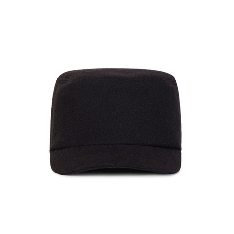 VARZAR VA Square Studded Wool Bellboy Cap Black