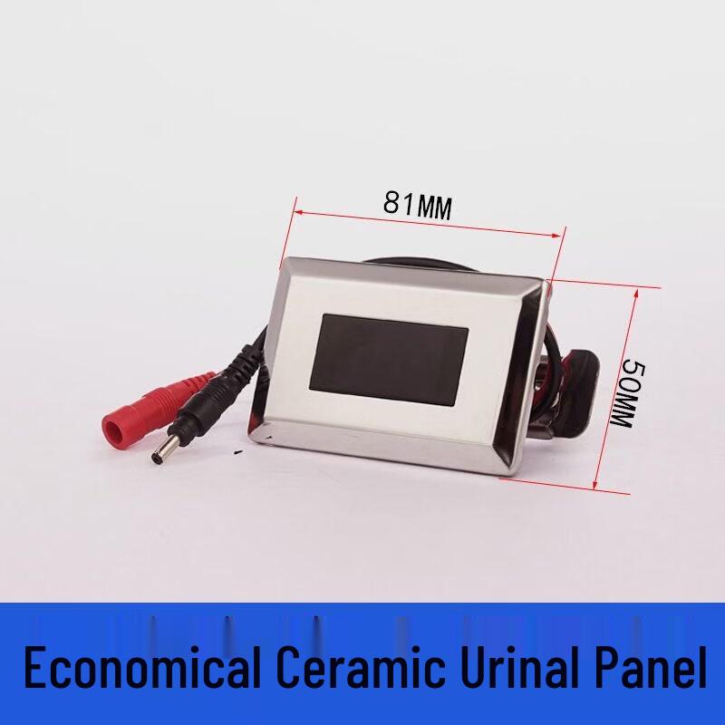 Automatic Ceramic Urinal Sensor Flusher with Square Panel
