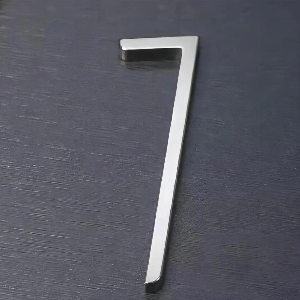 Stainless Steel Door Number Plates Number 0-9 Number Signage  For Hotels Apartments Offices