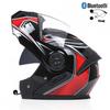 Full Face Motorcycle Helmet With Dual Visors Flip-Up Design All Season Riding Gear Scooter Electric Bike