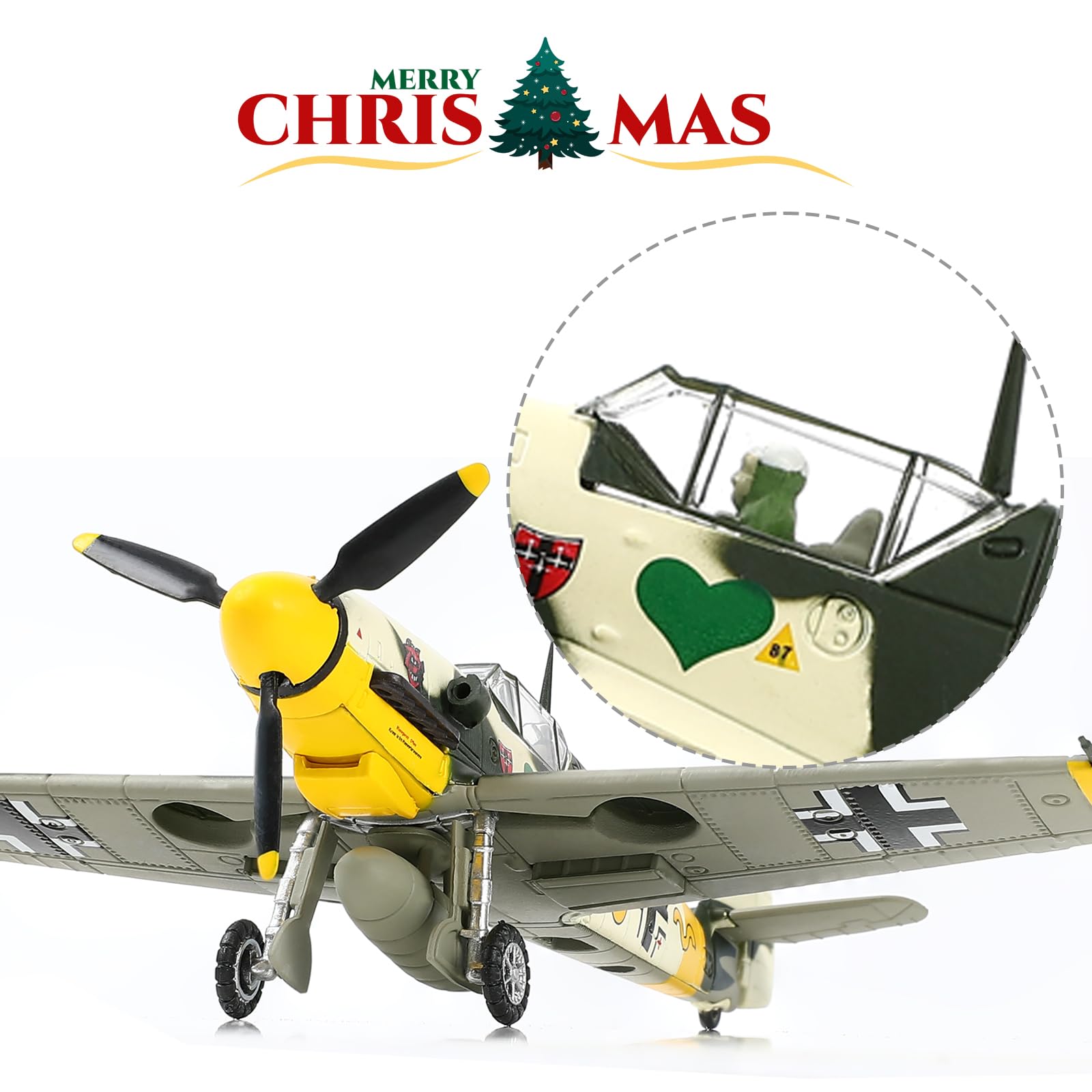 Modèle D'affichage Moulé sous Pression à L'échelle 1:72 D'avions Yak-3