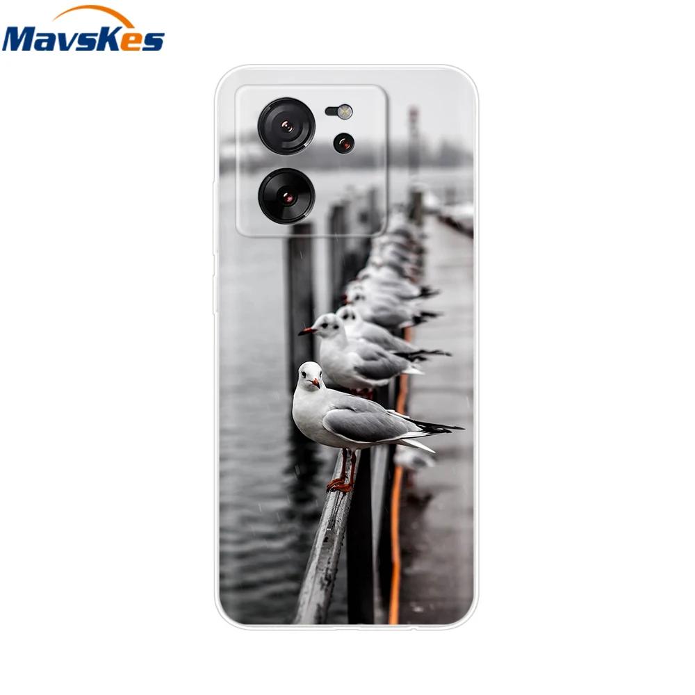 Mobile Phone Bag Case For Xiaomi 13T Case Mi13T Soft Silicone Cover For Xiaomi 13T Pro Clear Bumper For Xiaomi Mi 13T Pro Coque