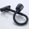 Universal Stainless Steel Kitchen Faucet Black Rotating Single Cold Water Taps Wall Mounted Flexible Water Tap Nozzle Tap Sink
