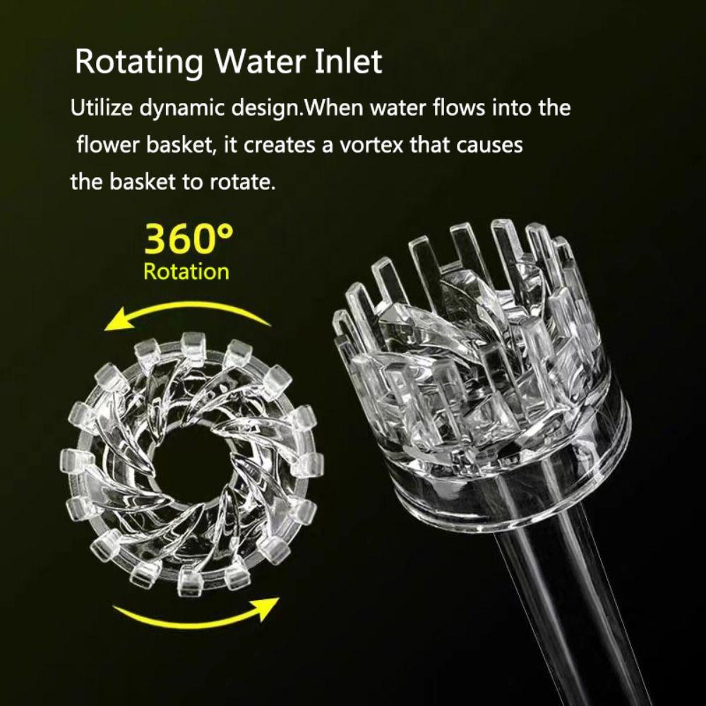 Surface Aquarium Water Plant Tank Filter Water Plant Acrylic Lily Pipe Spin Fish Tank Accessories