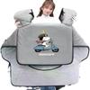 Winter Universal Electric Motorcycle Windproof Velvet-Lined Quilt - Double-Sided Waterproof Battery Car Shield